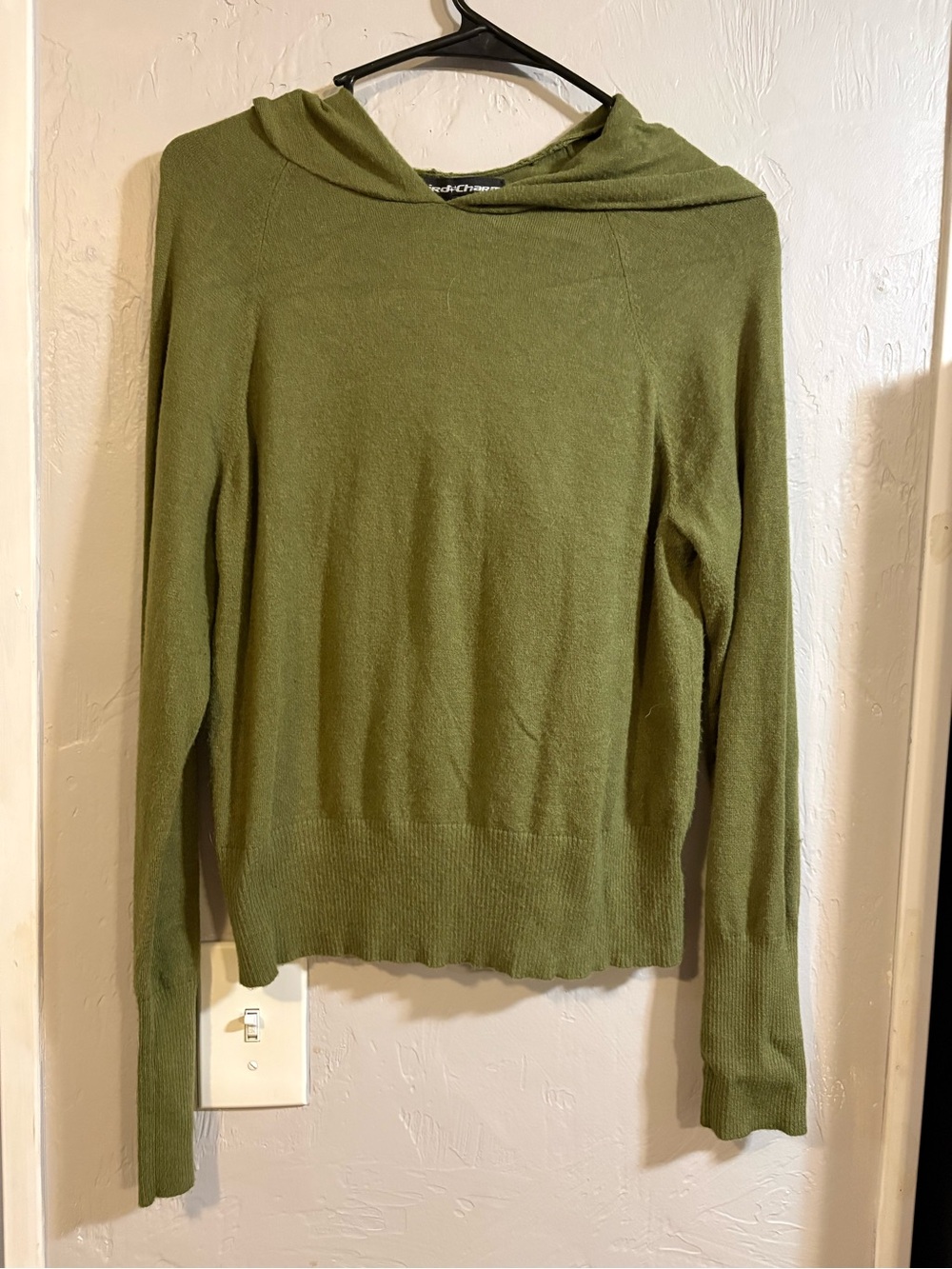 Source Unknown Olive Green Lightweight Hooded Sweater
